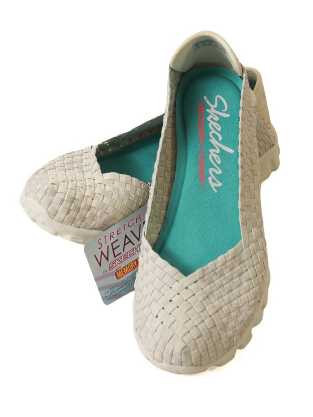 Skechers EZ Flex 2 Yes Please Stretch Weave Flats NWT Size 9